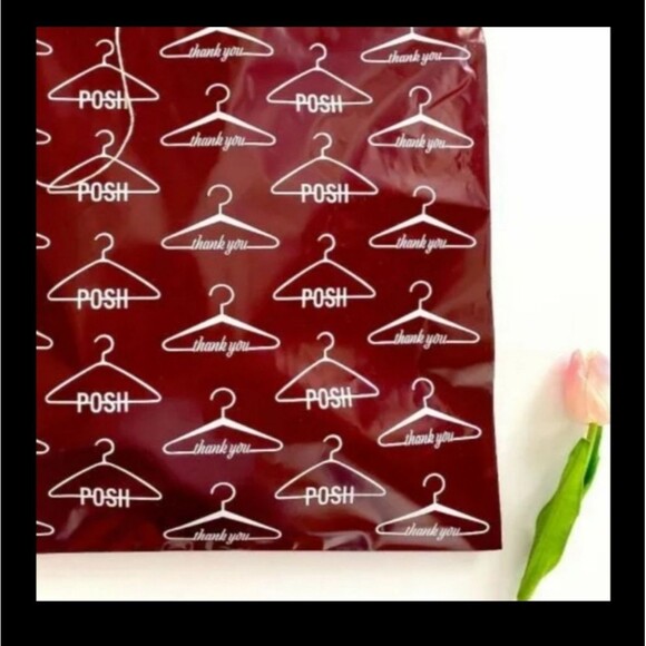 Posh polymailer envelope to send your Poshmark items in mail mailer Burgundy - Picture 3 of 11